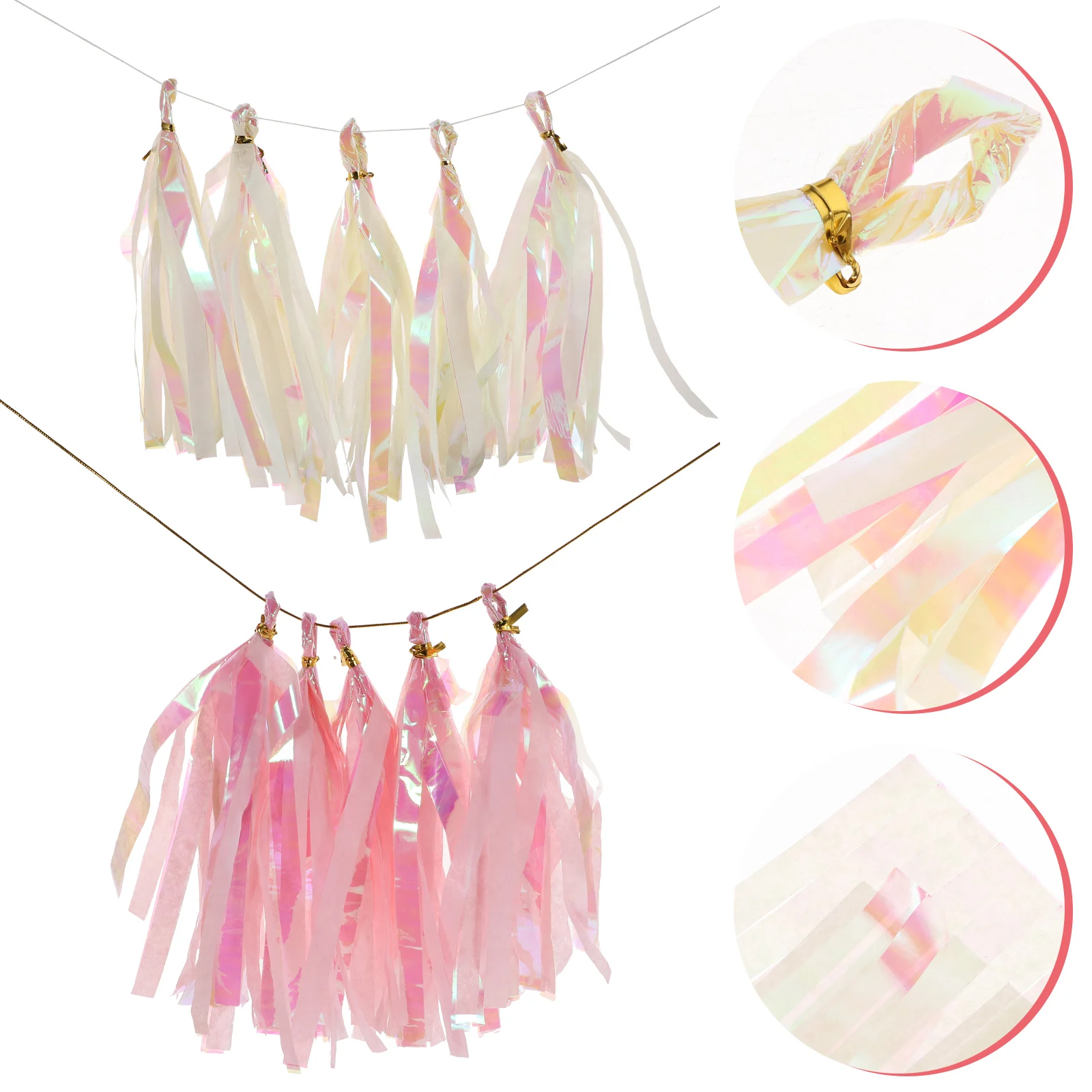 

4 set 4 Sets Tassel Garland Hanging Decor Birthday Party Decorative Props Wedding Baby Shower Decoration Balloon Tassel Banner