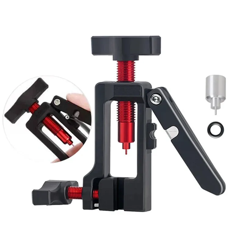 

2 in 1 Bike Hydraulic Disc Brake Oil Needle Tools Driver Hose Cutter Cable Pliers Olive Connector Insert BH59 BH90 Install Press