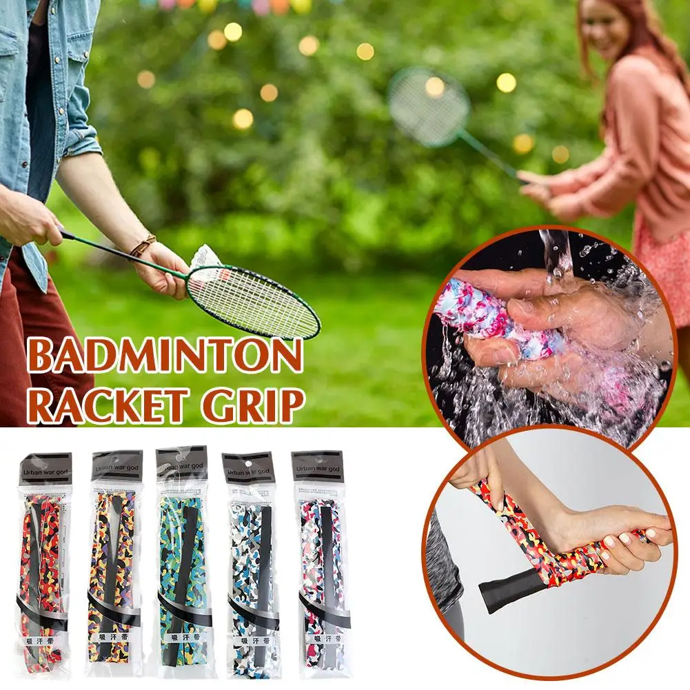 Badminton Racket Sweatband Badminton Grip Breathable Anti-slip Sport Over Grip Sweatband For Tennis Badminton Fishing Rod V2Q3