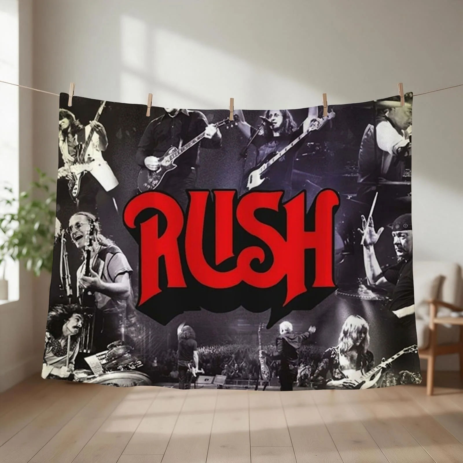 Concert Tour RushBand Best Moments || 010 Throw Blanket couch cozy soft plush fuzzy picnic outdoor blanket