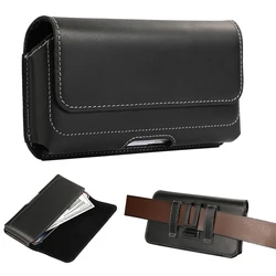 Phone Holster Belt Clip Case Holder Genuine Leather Pouch Waist Bag for Samsung S26 Ultra S26 for iPhone 17 16 15 14 13 Pro Max