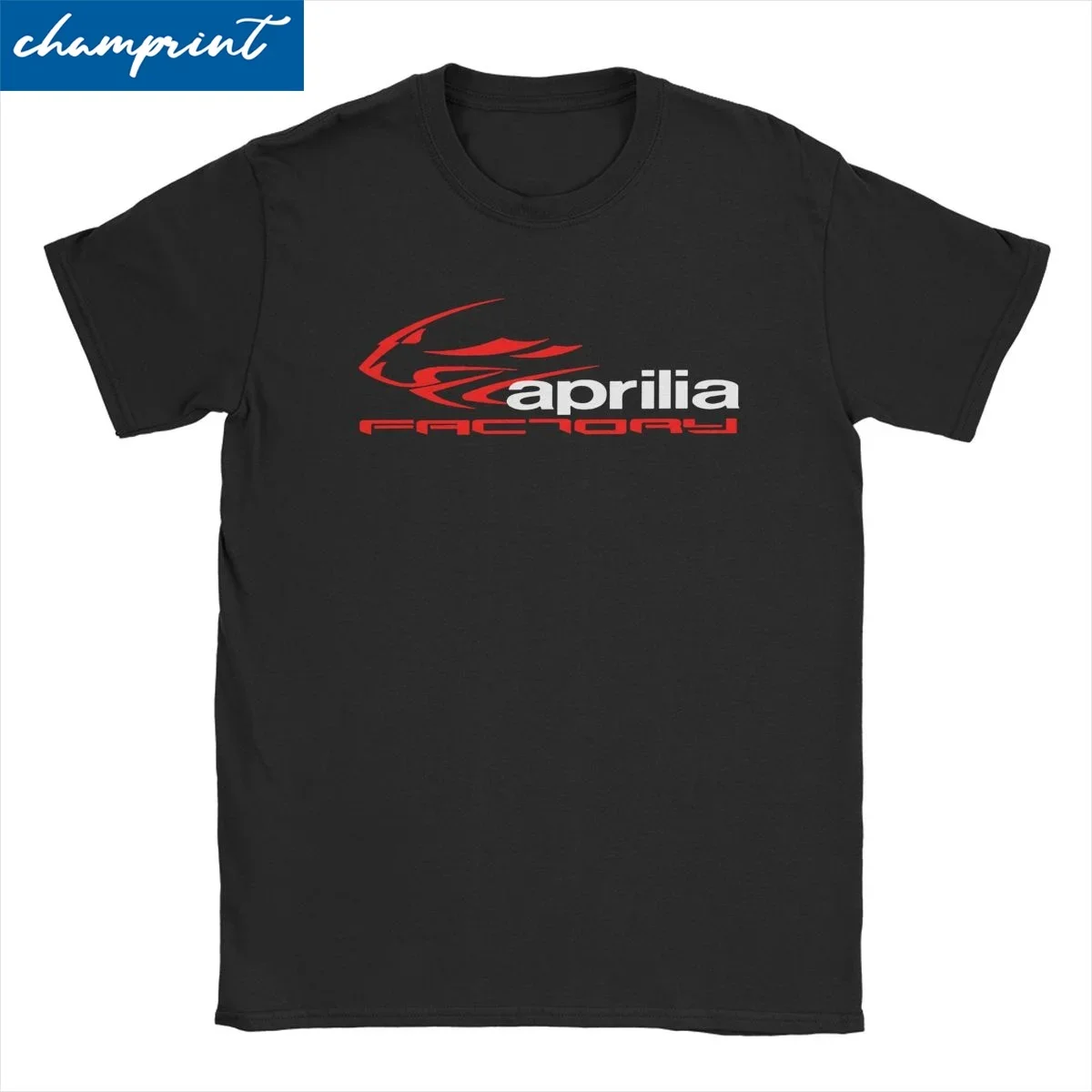 

Aprilia Racing T Shirt for Men Women Cotton T- Round Collar Motor Motocross Tee Short Sleeve Clothing Plus Size