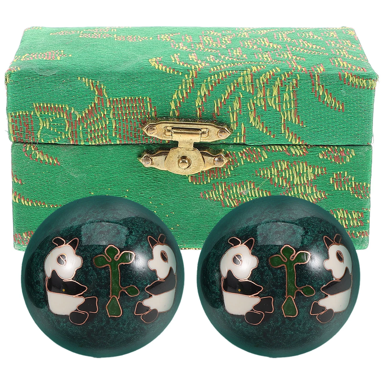 

2Pcs Chinese Fitness Metal Handballs Massage Balls Hand Rolling Exercise Balls Palm Massager for Health Therapy