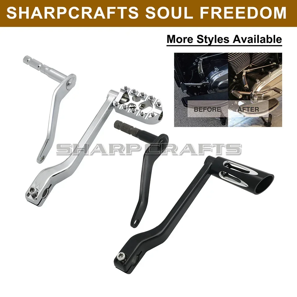 Motorcycle CNC Front Heel Toe Shift Lever Shifter Pegs Pedal FootPegs For Softail Street Bob Breakout Fatboy Heritage 114 18-22