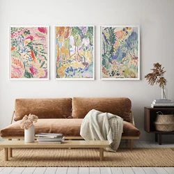 Vintage Style Matisse Artworks Flowers Lamdscape Art Poster Canvas Painting Wall Prints Picture for Living Room Home Decor