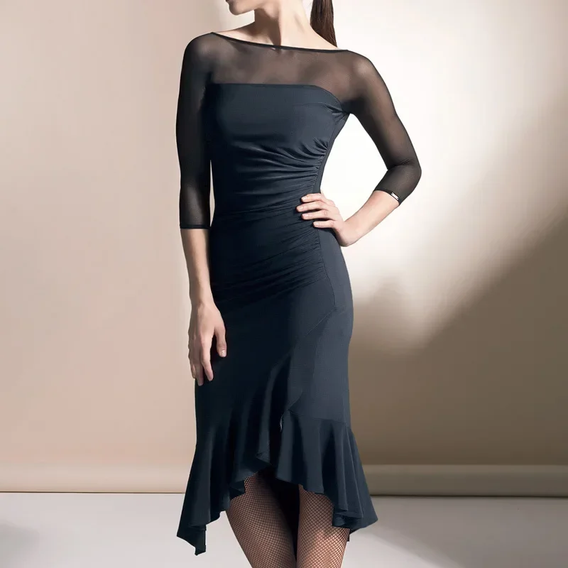 فساتين الرقص اللاتينية فساتين السالسا زي السامبا أزياء الرقص اللاتينية للنساء فساتين قاعة الرقص التانغو ملابس التانغو