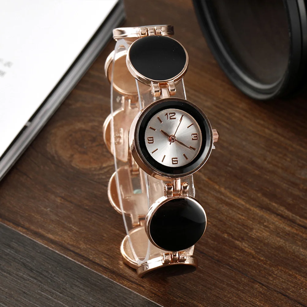 

Черные металлические женские кварцевые часы-браслет, легкие, прочные, устойчивые к царапинам повседневные часы для женщин, на открытом воздухе, на каждый день