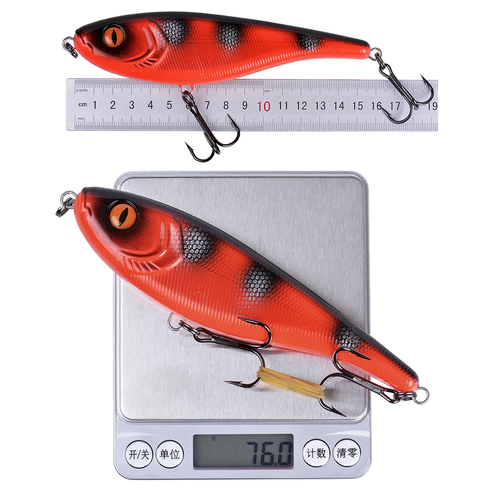 CFLURE 155mm 75g 26/Colors Jerk Bait Fishing Lure For Pike Bait Slow Sinking Jerk bait Hard Baits