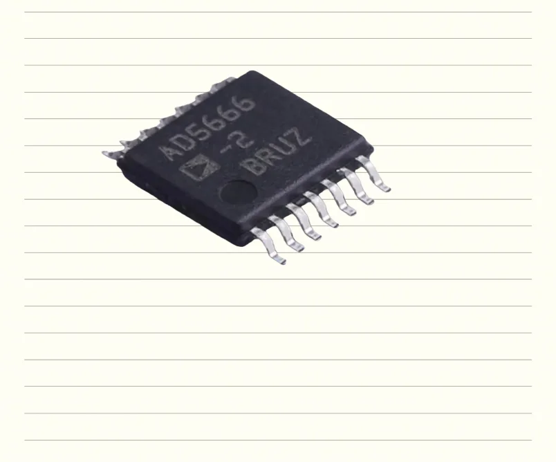 Newly imported original AD5666BRUZ-2REEL7 chip TSSOP-14 digital to analog conversion chip with four channels and 16 bit DAC, bui