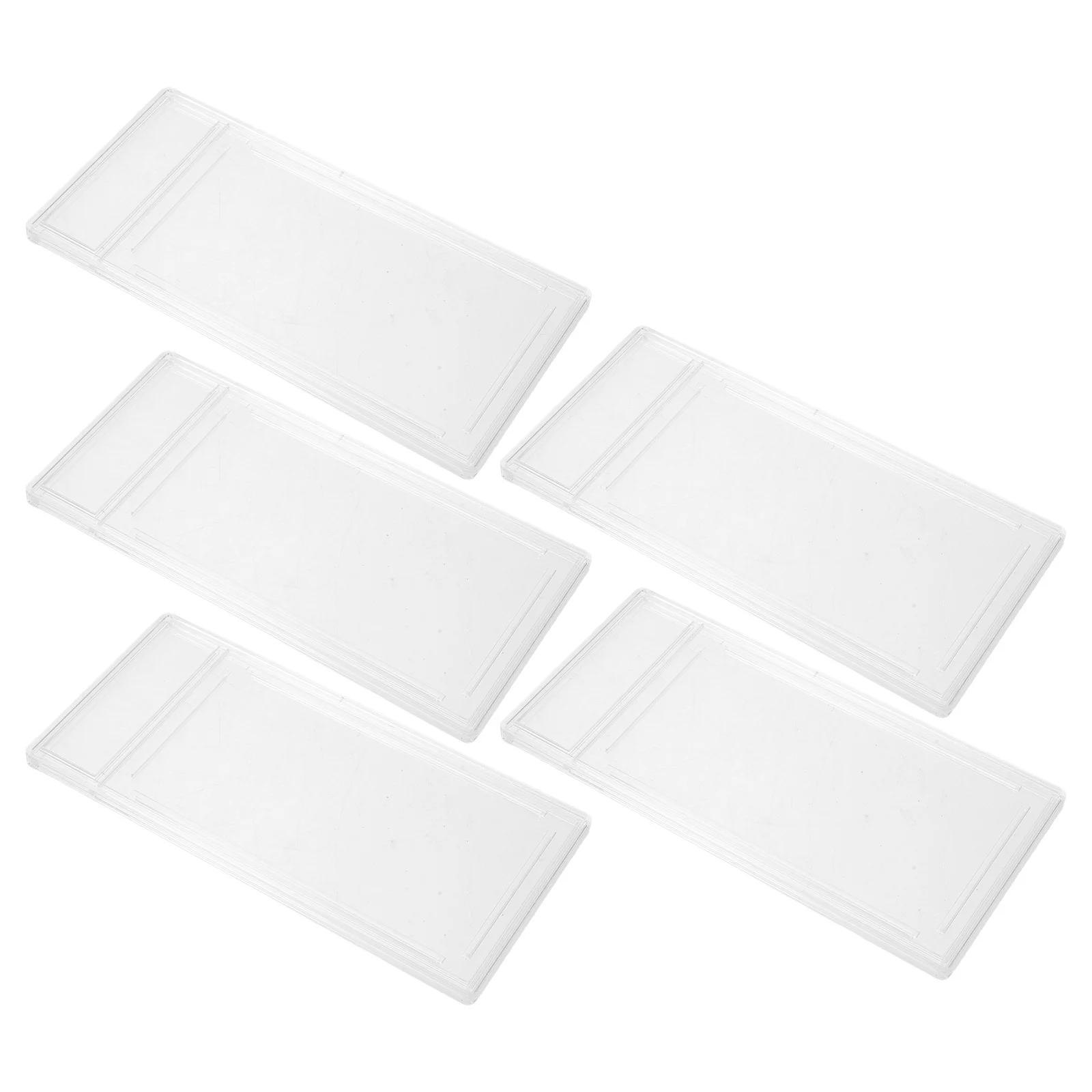 

5Pcs Transparent Card Display Case 166x80mm Hard Plastic Protector for Game Trading Sports Cards Clear Storage