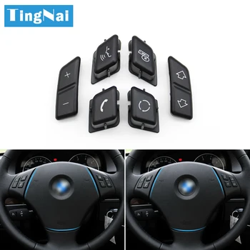 BMW 3 시리즈 X1 E90 E91 E92 E93 E84 용 자동차 스티어링 휠 버튼 제어 스위치 커버 교체 61316959893 61316959894