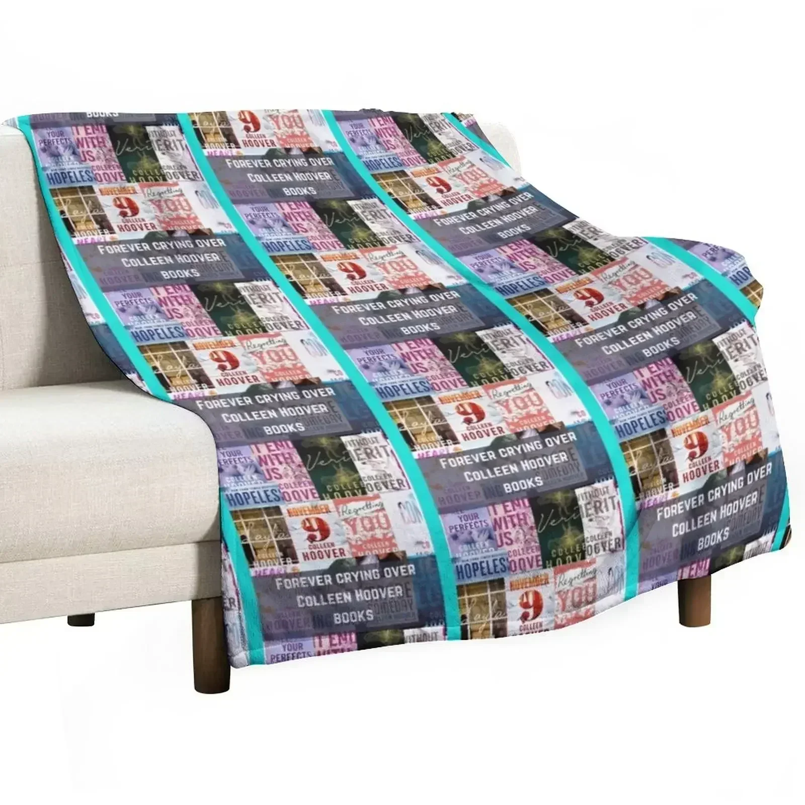 

Colleen Hoover book design Throw Blanket Flannel Fabric funny gift Camping Thin Blankets