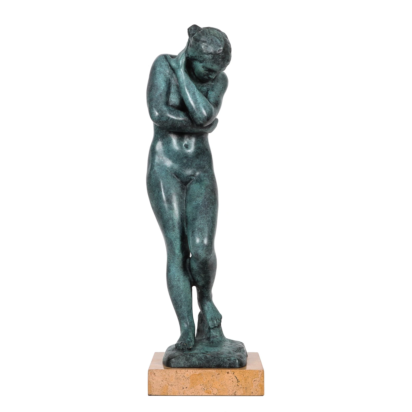 Famous Rodin Sculpture Eve Statue Bronze Reproduction Collector Collectible Vintage Female Figurine Art Home Decor Gift