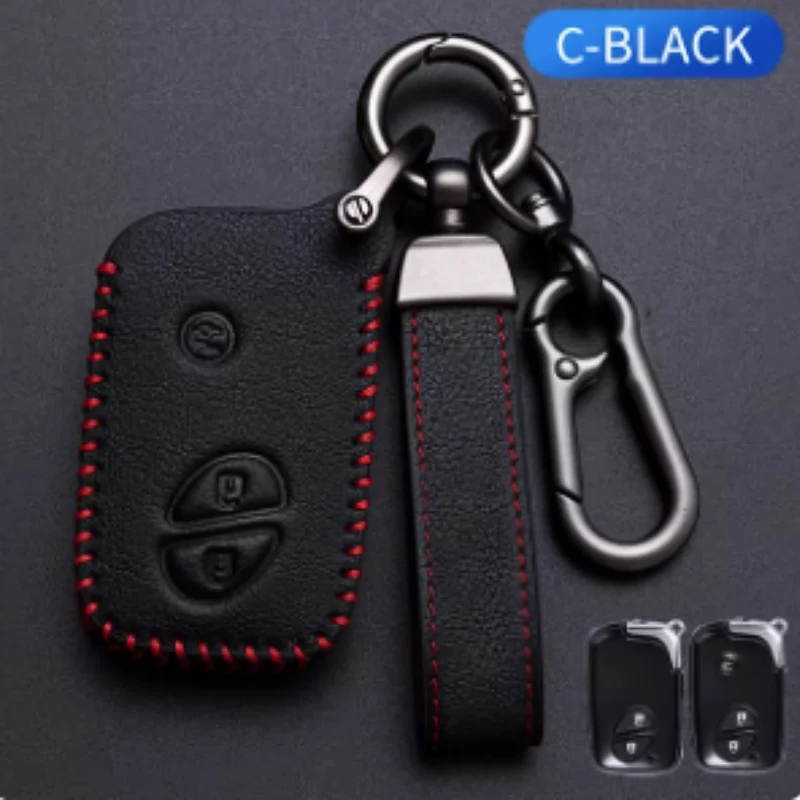 

High Quality Leather Car Key Case Cover Fob for Lexus GS430 ES350 GS350 LX570 IS350 RX350 IS250 Key Shell