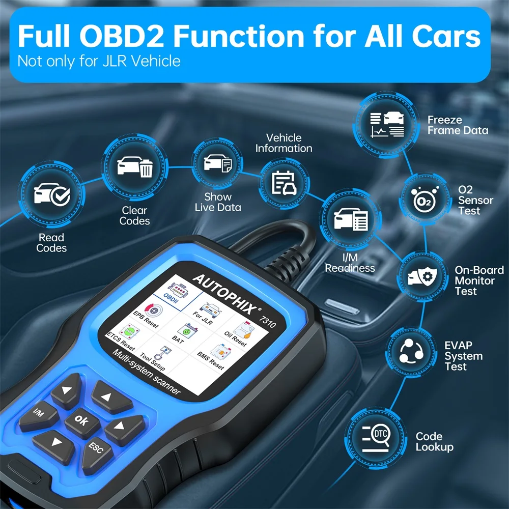 AUTOPHIX 7310 OBD2 Scanner For Land Rover For Jaguar Full Systems Car Code Reader Oil DPF ABS Diagnostic Tool for JLR After 1996