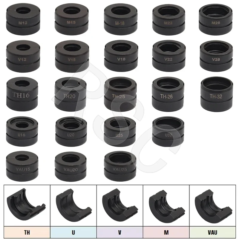 TH/U/V/VAU/M Type Crimping Die for Pex Pipe Crimping Tool GC-1632/CW-1632 Crimping Moulds Hydraulic Crimper Jaws Kit