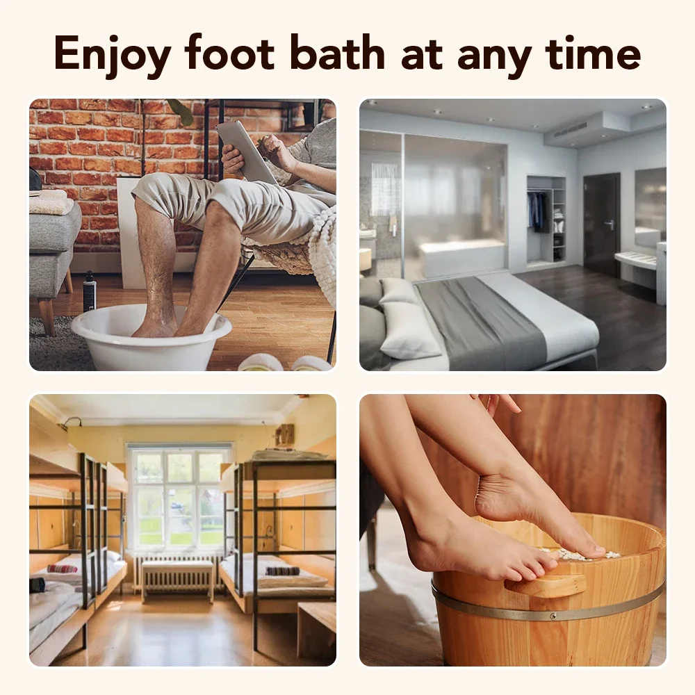 100 كيس مسحوق استحمام القدم الشيح الزنجبيل القدم نقع الاسترخاء مهدئا غسل سبا الرعاية الصحية الجسم السموم النوم أفضل
