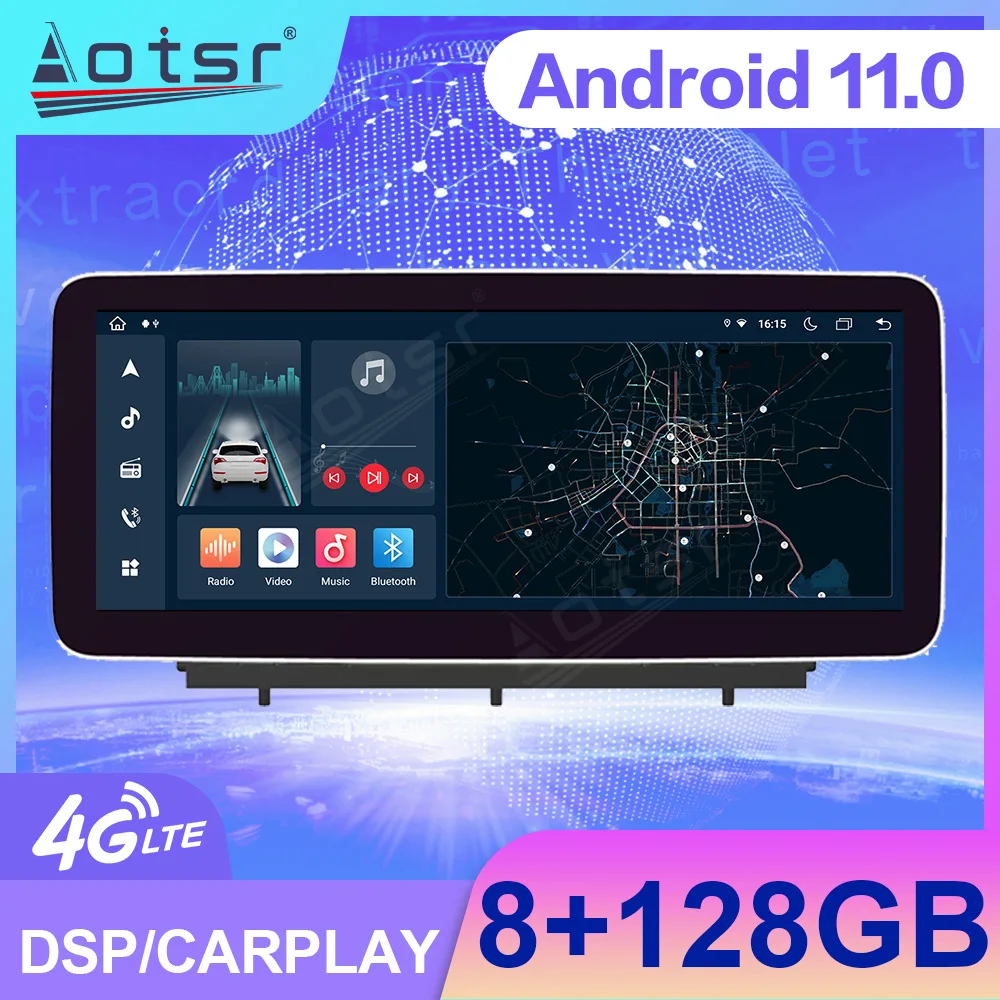 128G Android 11 Car Radio For Ford Focus 2019 2020 2 Din GPS Navigation DSP Carplay Automotive Multimedia Stereo Head Unit