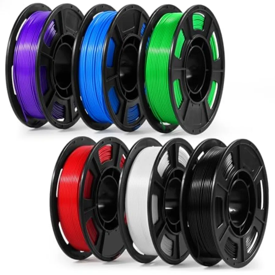 

3D Printer Filament 250g 53mm Spool - 1.75mm High Precision Regular PLA Compatible with FLASHFORGE, Bambu Lab A1, Creality Ende