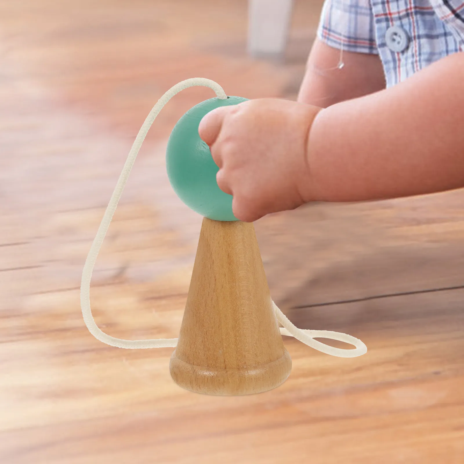 Kendama Wooden Skill Game for Children Adults Improves Coordination Brain Body Integration Fine Motor Skills Interactive Casual