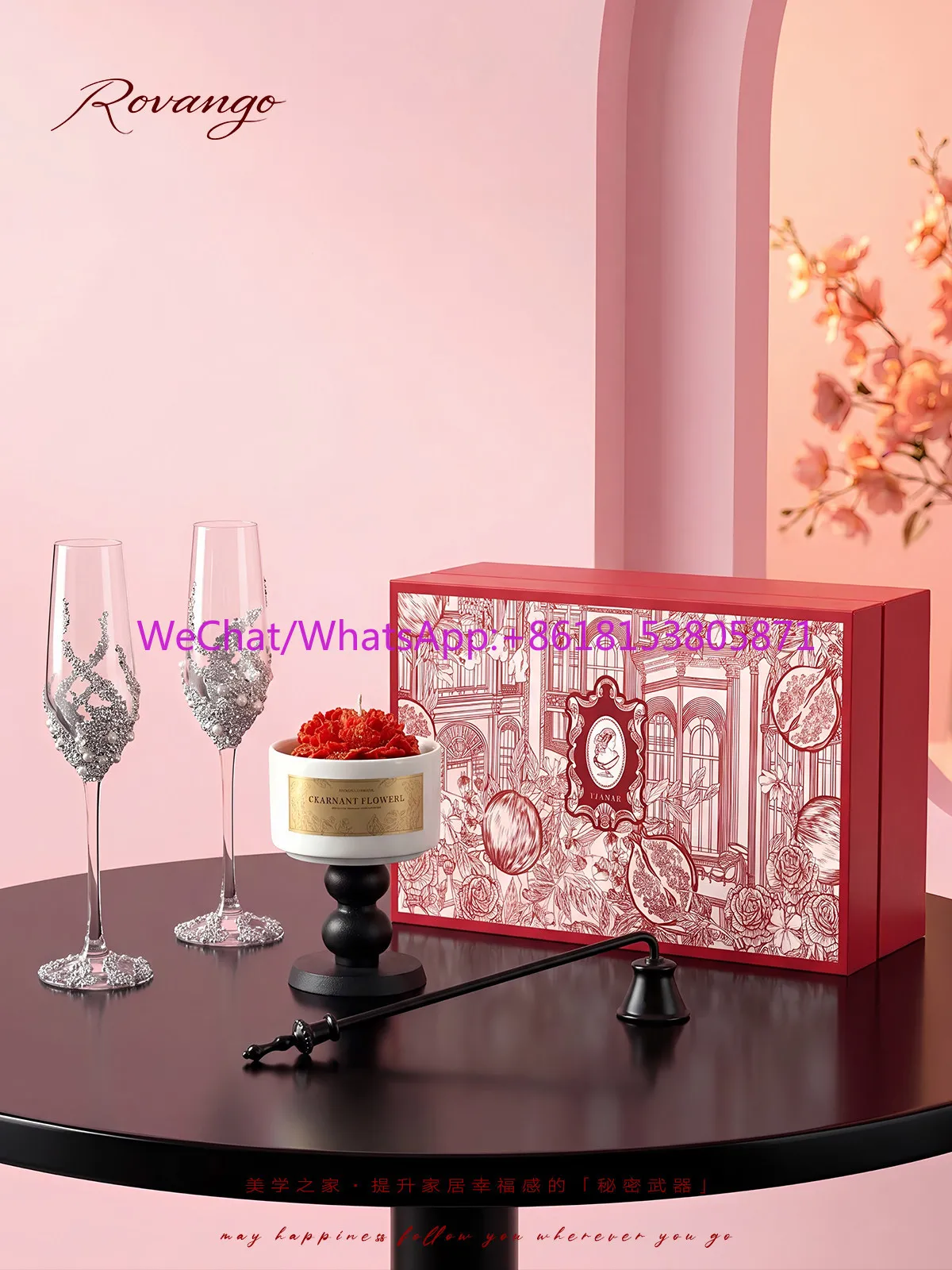 Give girlfriends high-end practical wedding gifts, handmade DIY tall toasting cups