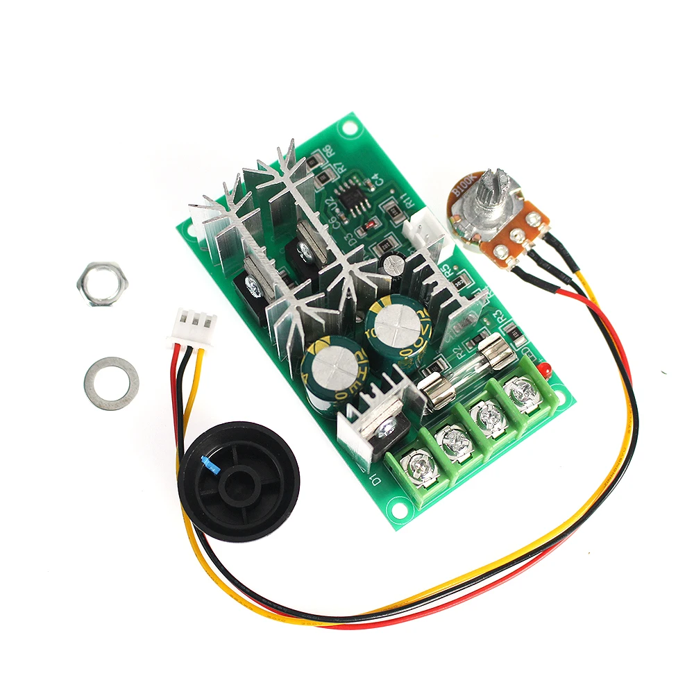 DC10-60V DC motor speed regulator 12V 24V 36V 48V High power drive module PWM Motor speed controller 20A current regulator