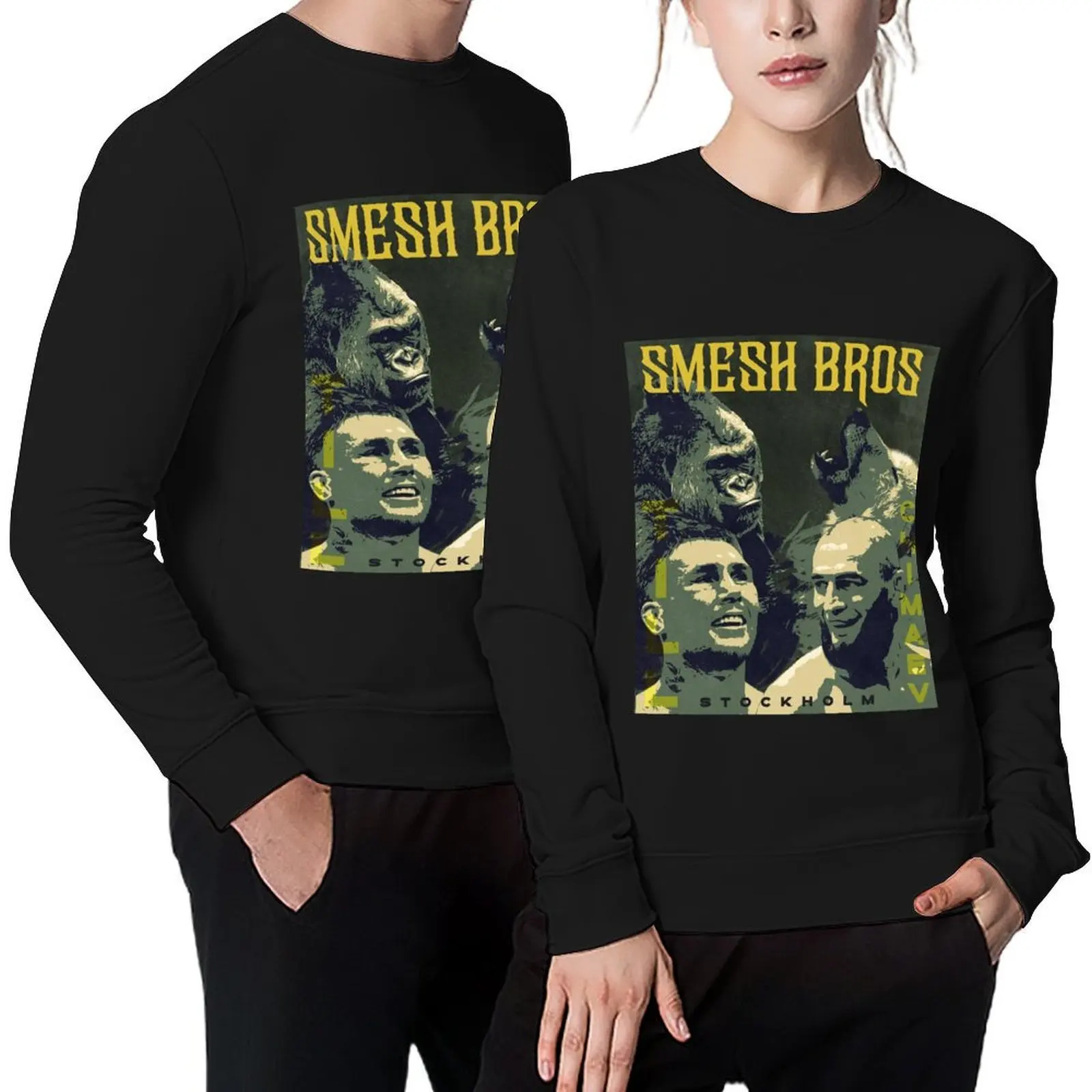 

Darren Till, Khamzat Chimaev, Smesh Bros, Gifts For MMA Fans Pullover men's sweat-shirt japanese style oversize sweatshirts
