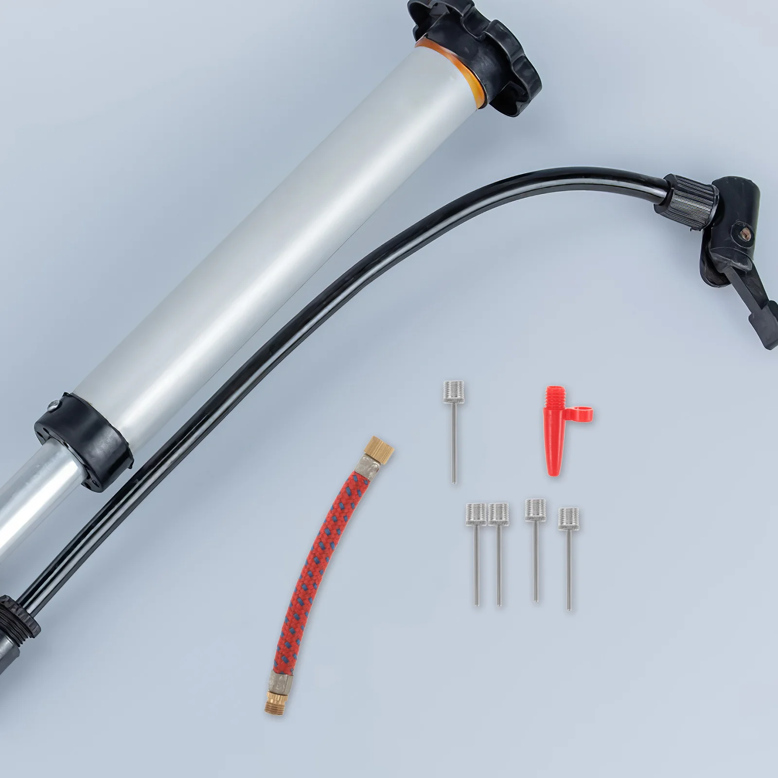 

1Set Computer Pump Adapter Tool Needle Valve Connector for Ball Air Bed Bicycle Tire Inflation Extension Tube Bike Pump Adaptor