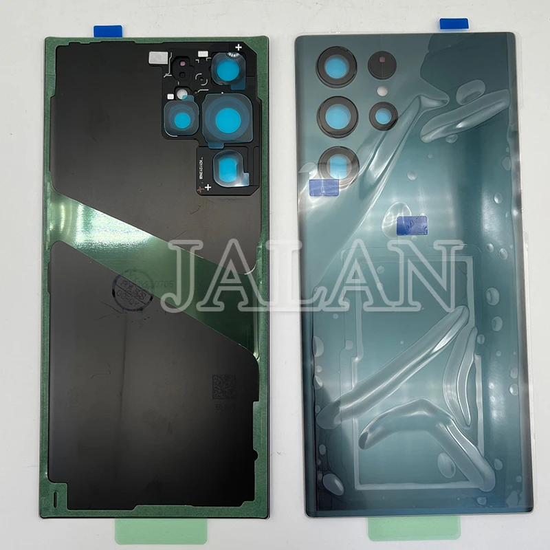 High Quality S22U Rear Cover With Camera Lens Back Glass Cover Housing For SAM G908 S22 Ultra Glass Replacement Repair