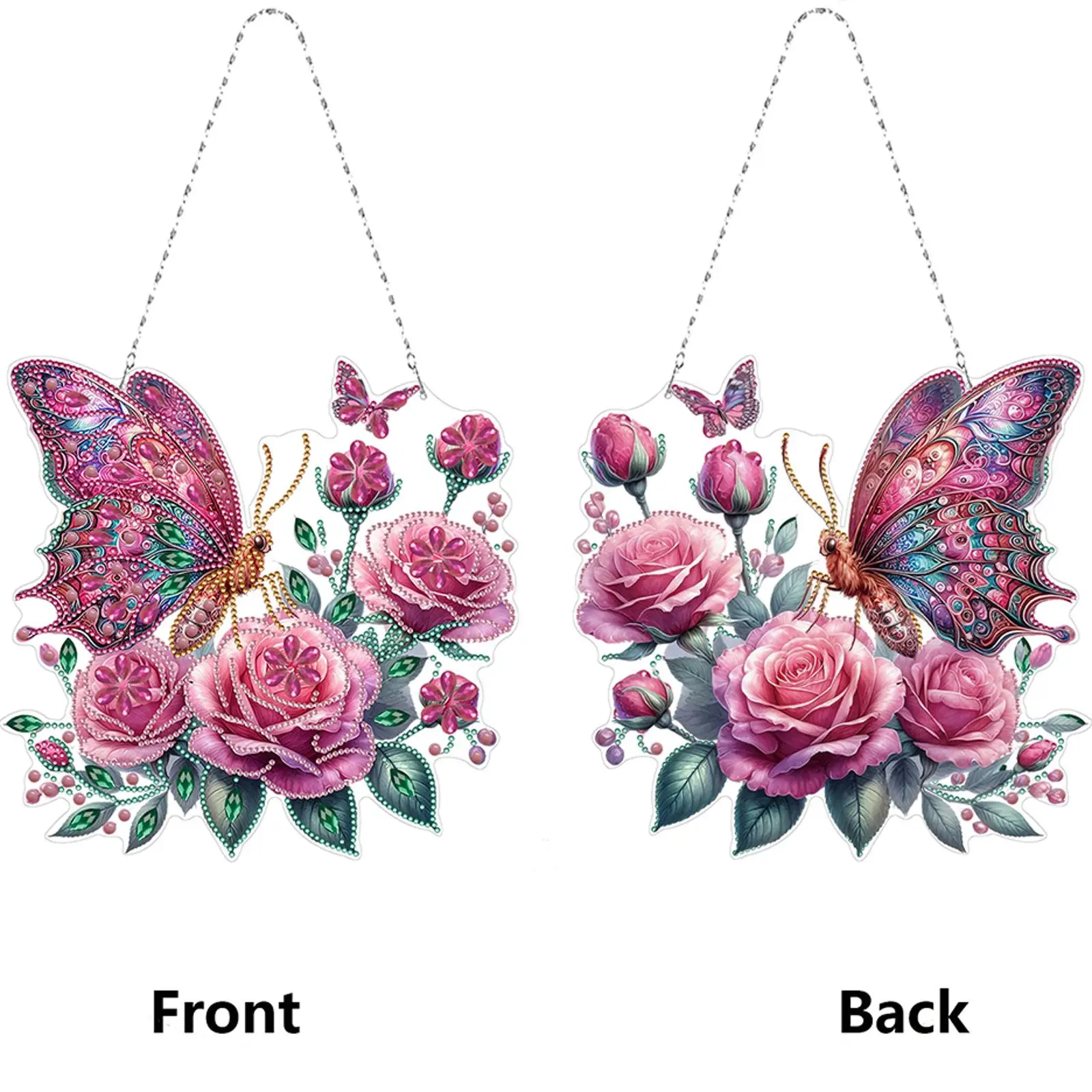

Animal Theme 2D/Flat DIY Special Shape Rhinestone Diamond Art Window Pendants Diamond Art Pendant DIY Home Decor Hanging Charm