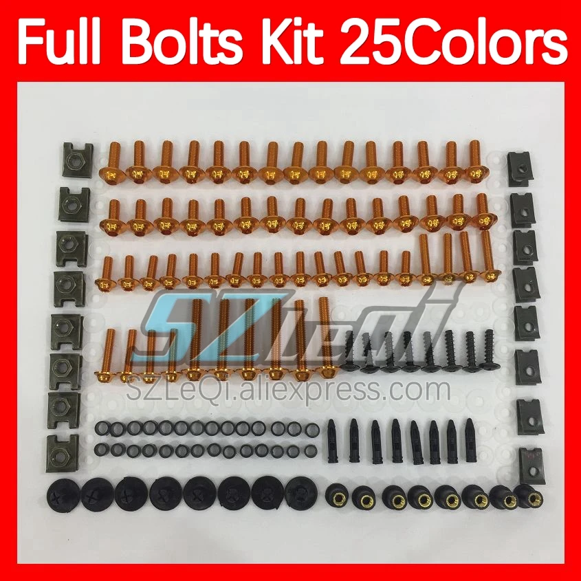 Fairing Bolts Full Screw Kit For HONDA CBR 400RR 400 RR NC29 CBR400RR 90 91 92 1990 1991 1992 1993 Body Bolt Screws Nuts 268ps