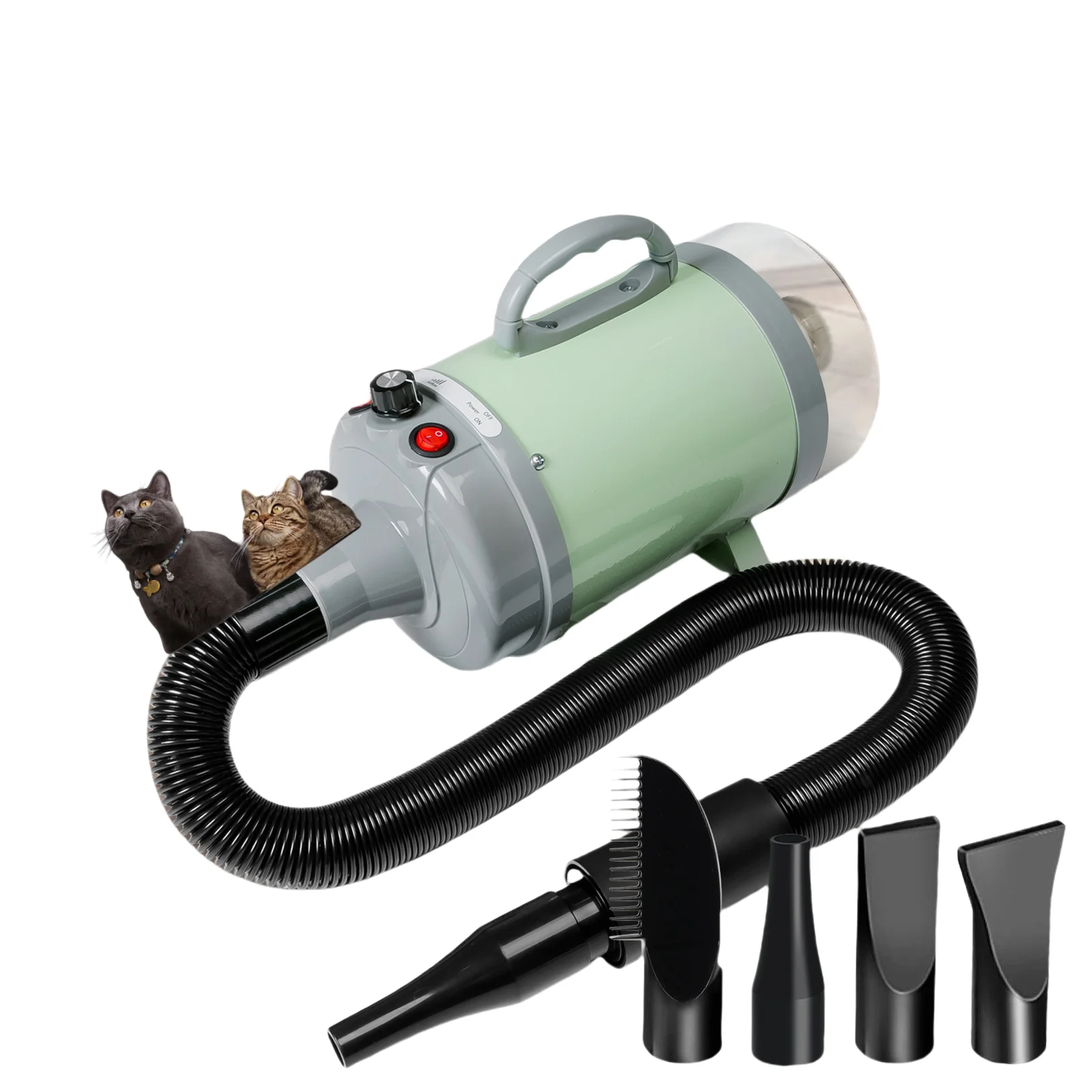 

2-In-1 Luxury Dog Hair Vacuum&Dryer Customizable Low Noise Adjustable Speed Pet Dryer for Cats Dogs