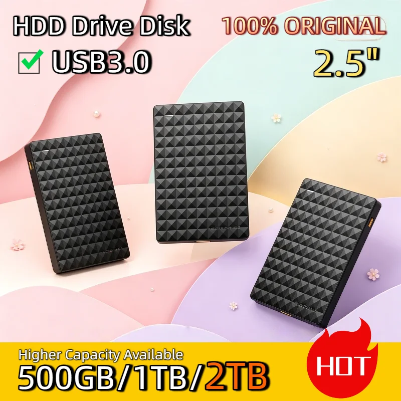 

USB 3.0 OEM For Seagate 2.5 Inch Portable External Hard Drive Ultra High Speed External For Laptop Internal Storage Expansion