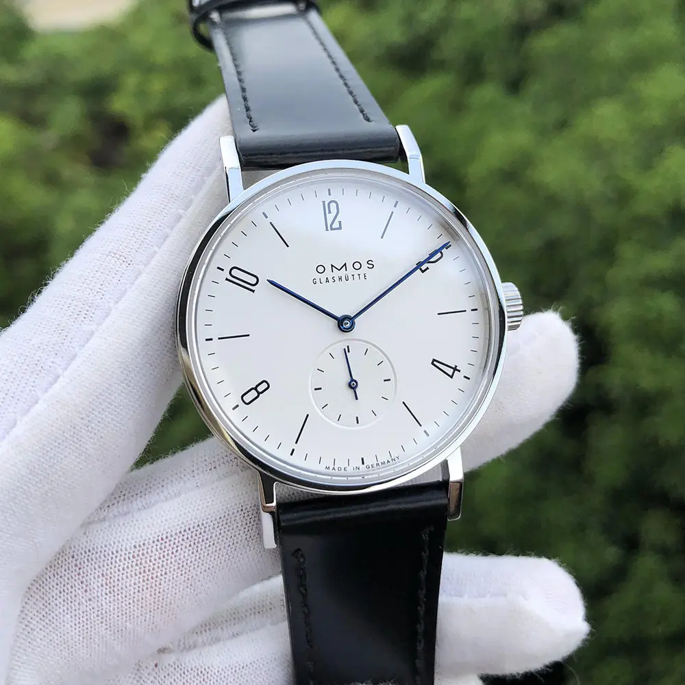 38mm men's automatic mechanical watch, compatible with the Seagull ST1701 automatic winding movement, waterproof with a transpar