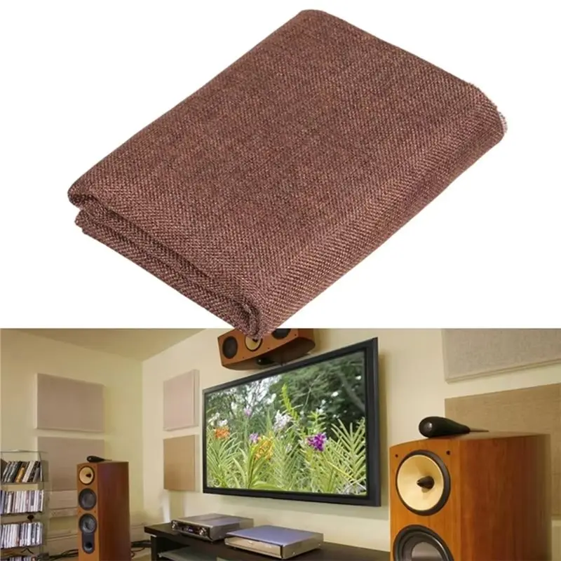 LXYB18B Speaker Protective Grille Double-Layer Sound Permeation Mesh Wall Mount Guitar Intelligent Speaker 1.45M X 0.5M B