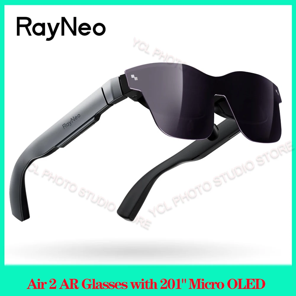 Rayneo Air 2 AR Smart Glasses HD Giant Screen 201inch Ultra-fast 120Hz 600nits High Brush 1080P Video Display Glasses For Trip