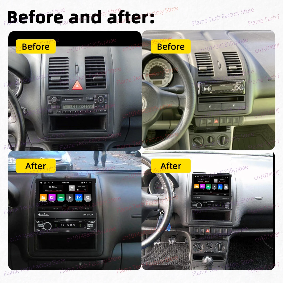 Android 1Din Stereo 7