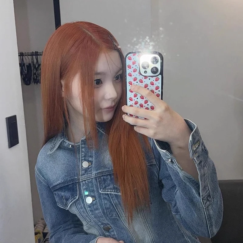 Y2k الكورية INS الحلو فتاة القلب الوردي الفراولة جراب هاتف آيفون 17 برو ماكس الهواء 16 15 14 12 13 11 برو ماكس زائد مكافحة السقوط غطاء