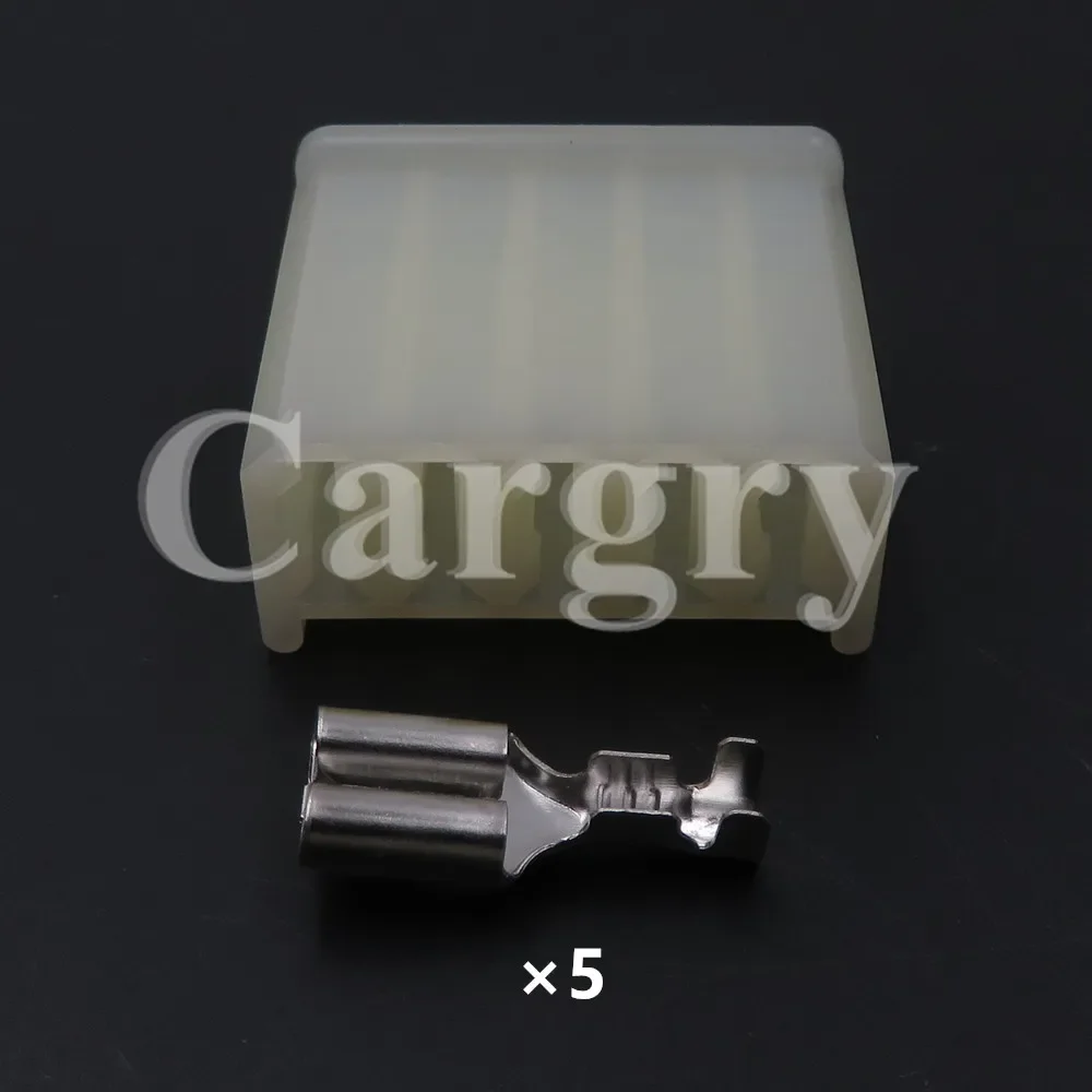 1 Set 5P Automotive Window Lift Switch Connector AC Assembly 6.3mm Big Current Car Socket