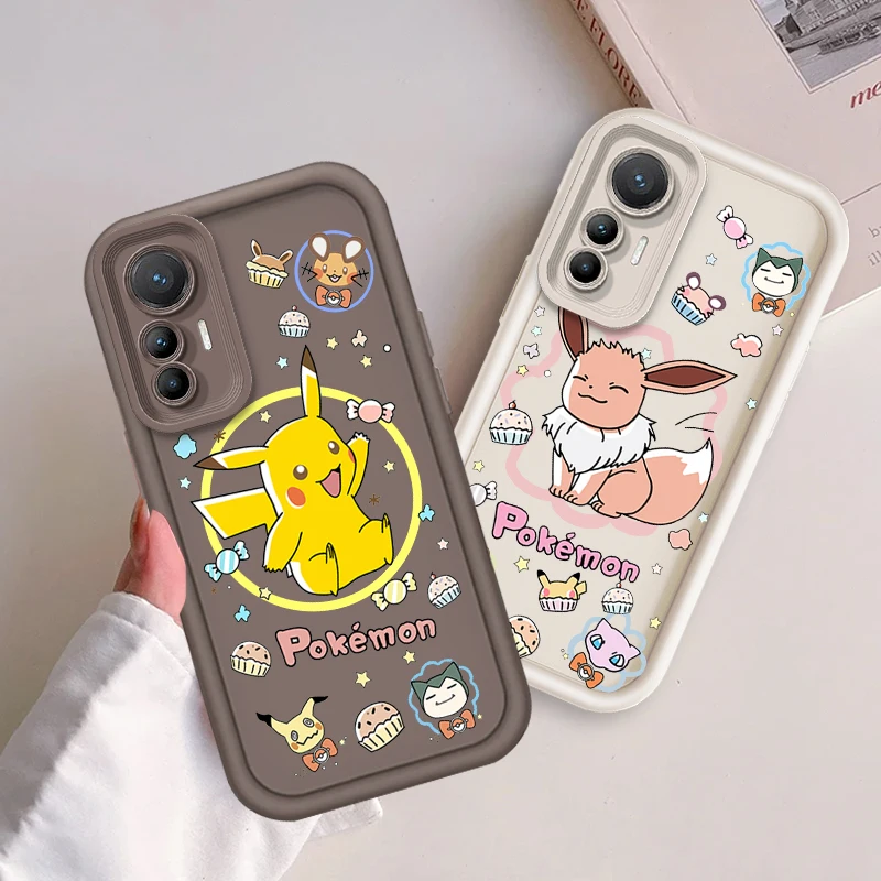 Bulbasaur Pikachu Pokémon Eye Ladder For Xiaomi MI 14 12T 11 Lite Poco M3 X5 X4 F5 F4 F3 F2 GT Pro 5G Back Phone Case