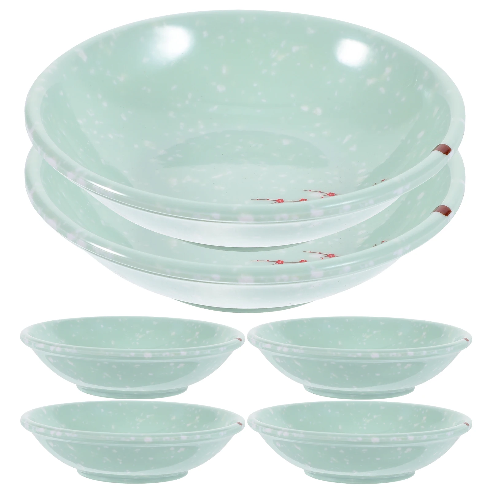 

6pcs Sauce Bowls Dishes Melamine Firm Washable Reusable Resistance Condiment Container Kitchen Barware