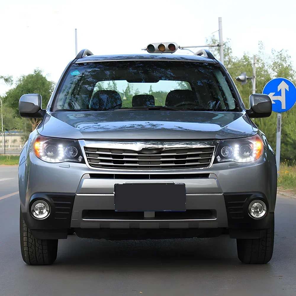 عالية الجودة ترقية مصابيح أمامية للسيارة لسوبارو فورستر 2008-2012 LED السيارات المصابيح الأمامية الجمعية DRL العارض عدسة الملحقات