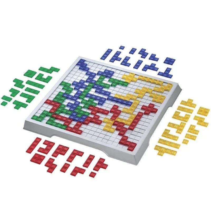 Jeu de société de stratégie pour enfants, jouets éducatifs, jeu de carrés colorés, facile à jouer pour enfants, fête de famille, jeux d'intérieur, Puzzle cadeau
