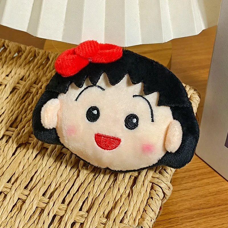 Cute Chibi Maruko Chan Plush Keychain Cartoon Plush Toy Kawaii Car Backpack Accessories Creativity Anime Peripherals Couple Gift view 3