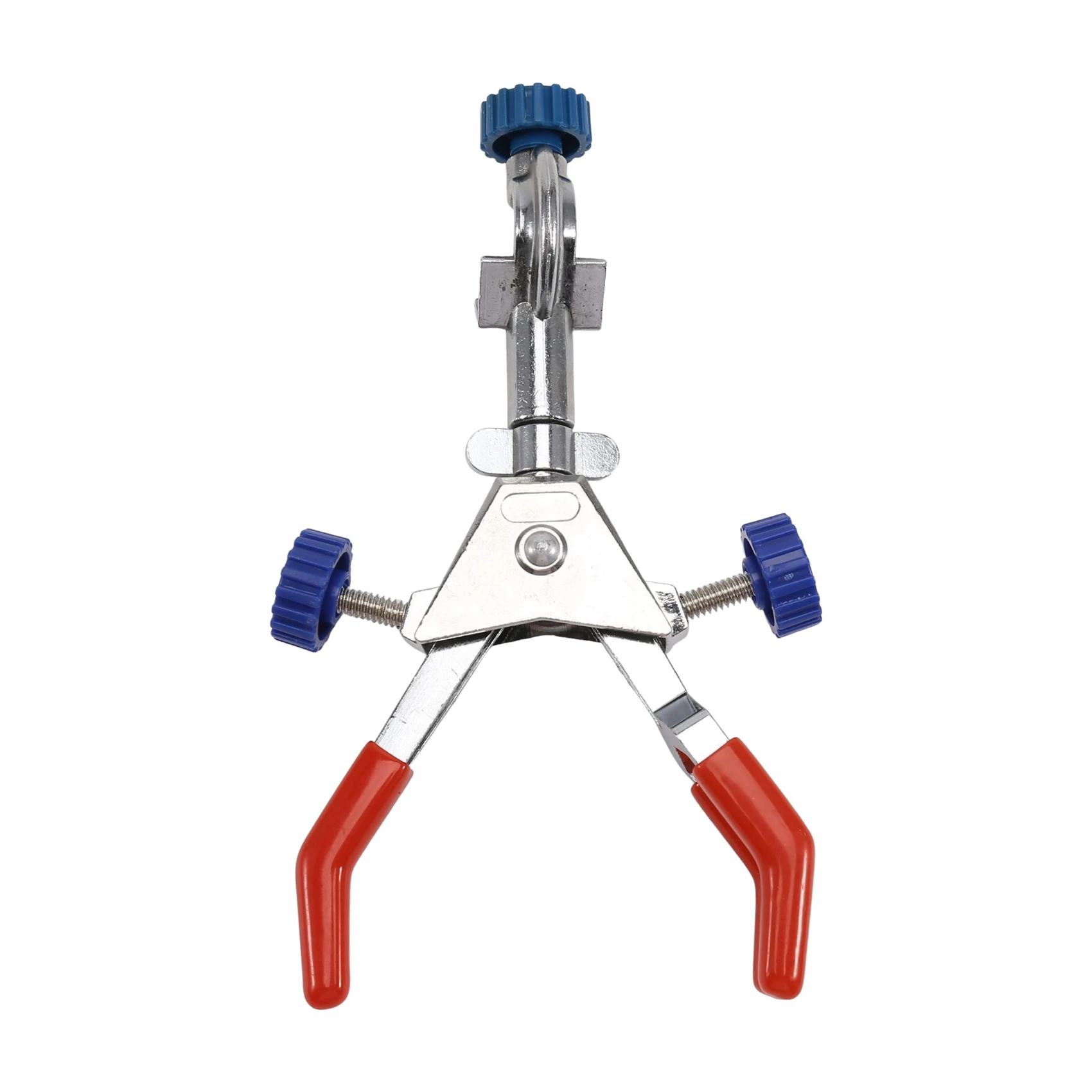 A53M-3 Prong Finger Style Laboratory 360 Degrees Swivel Type Rubber-Coated Head Lab Clamp