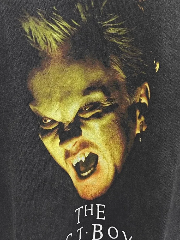 25SS غسلها سانت مايكل المفقودة الأولاد تي شيرت الرجال النساء 1:1 جودة عالية عادية مستديرة الرقبة قصيرة الأكمام