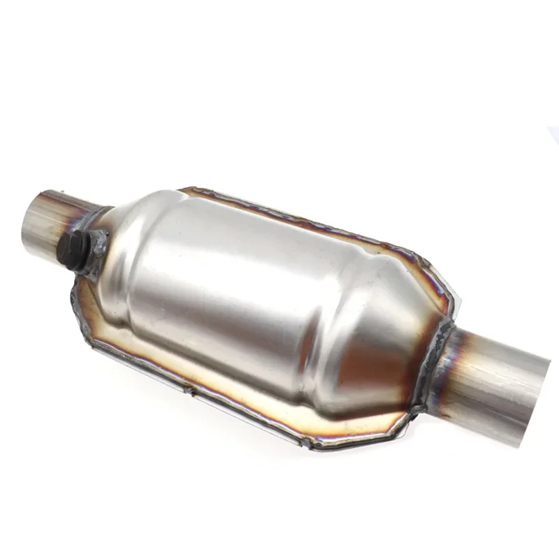 2inch EURO 1 Universal Catalytic Converter High Flow Stainless  Inlet Outlet High Flow With 400 Cells Ceramic Catalyst