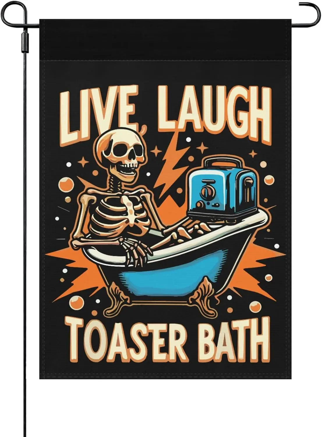 Live Laugh Toaster Bath Garden Flags Decorative Banner Farmhouse ZZM