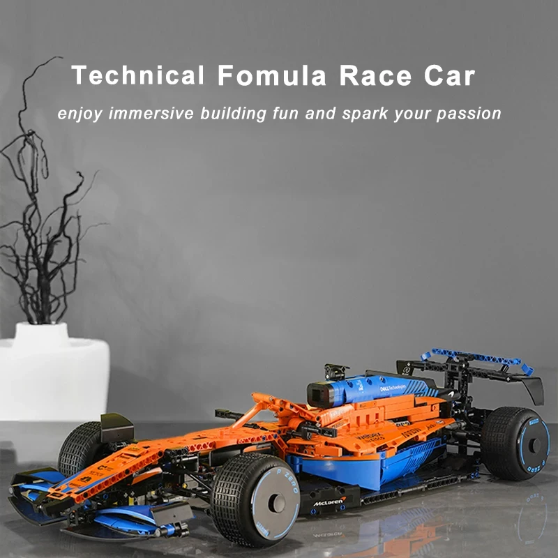 1432PCS Technical Formula 1 Race Car Building Blocks MOC Construction Bricks Speed Vehicle Toys 42141 Gift For Children Kids