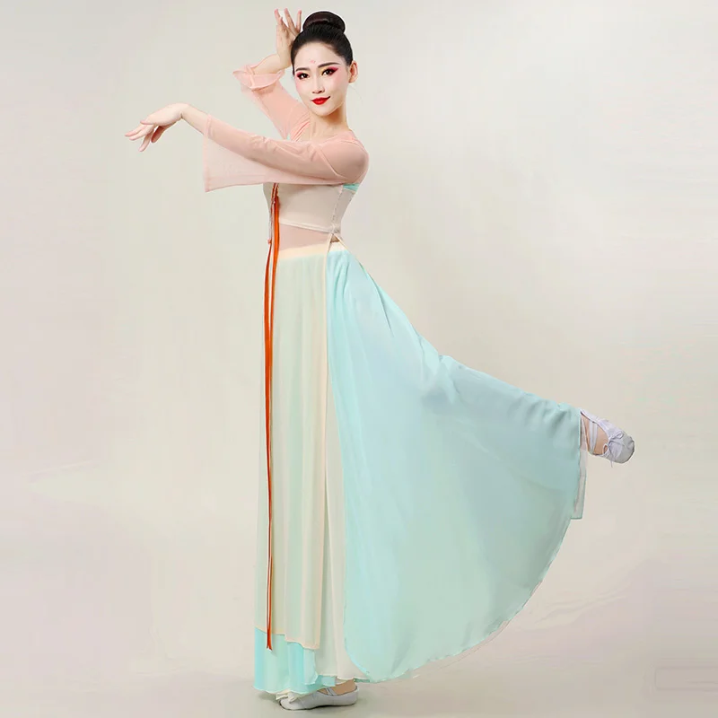 Dance Spring/Summer elegant training  performance  classical dance performance clothing gauze